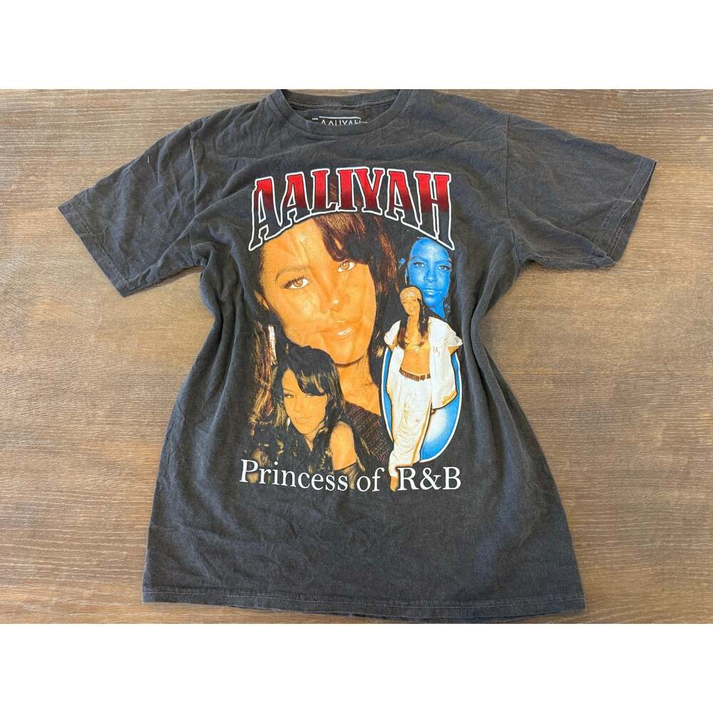 AALIYAH R&B Concert Band Tee T-Shirt Top Unisex M